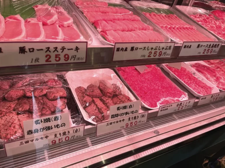 肉のマルセ　豚肉の価格