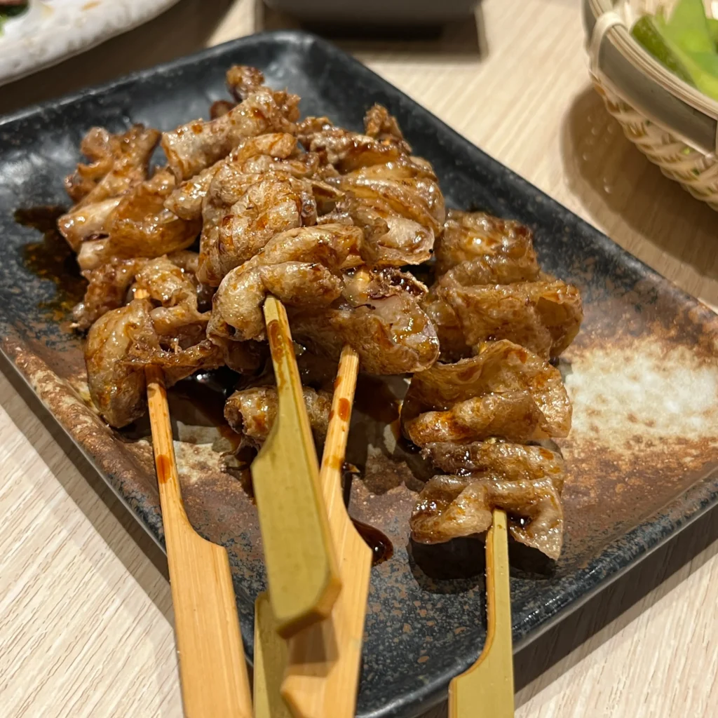 鶏皮焼き鳥