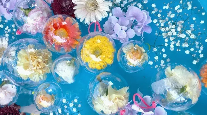 お花釣り